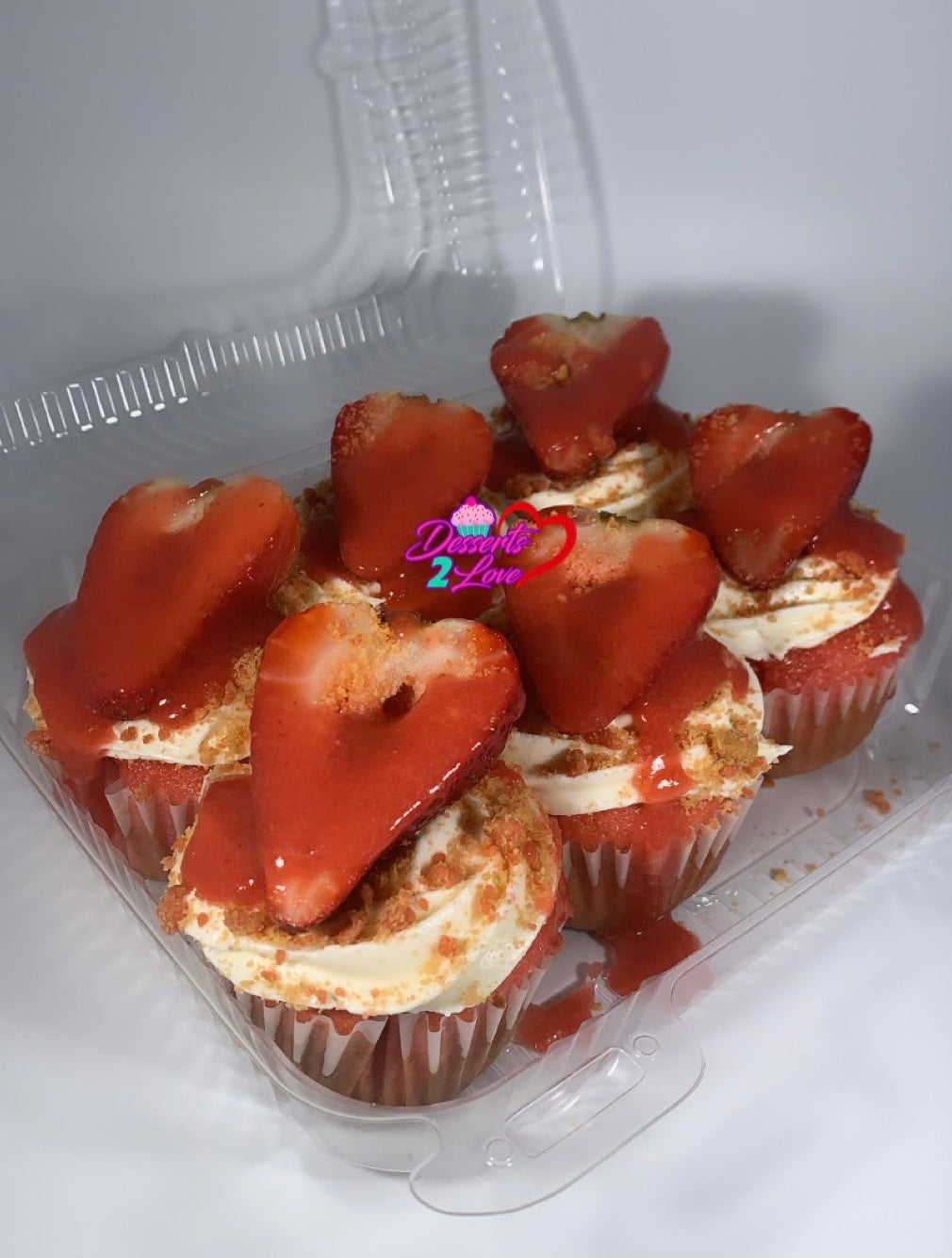 Strawberry or Strawberry Crunch Cupcakes