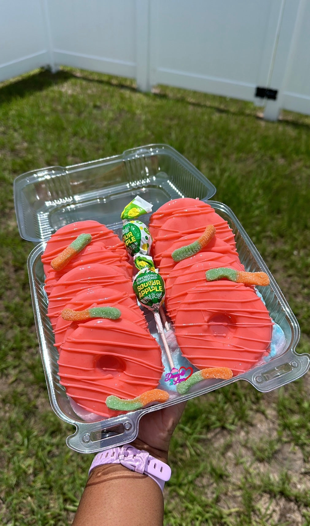 Large Tray of Candied Pineapples