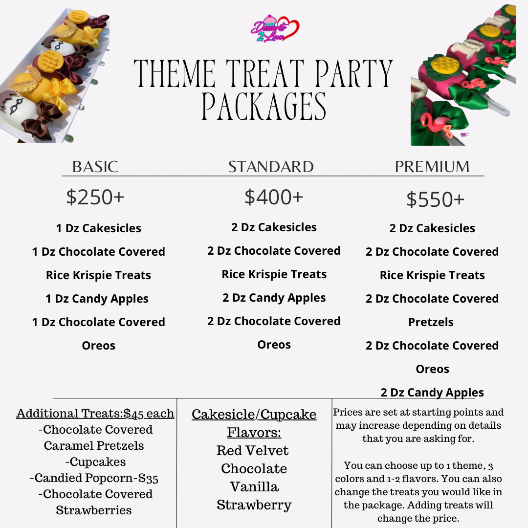 Themed Party Package (contact me to book)