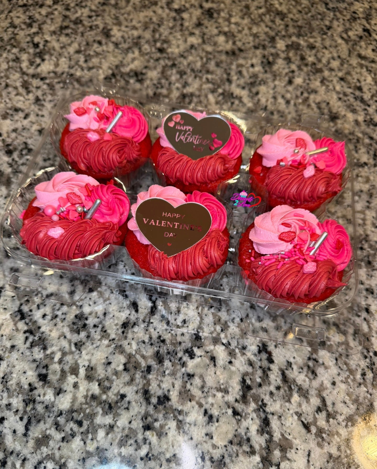V-Day Themed Cupcakes
