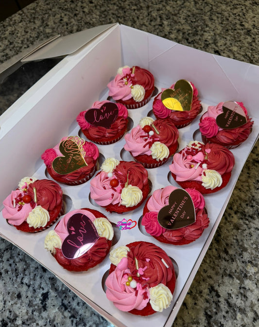 V-Day Themed Cupcakes