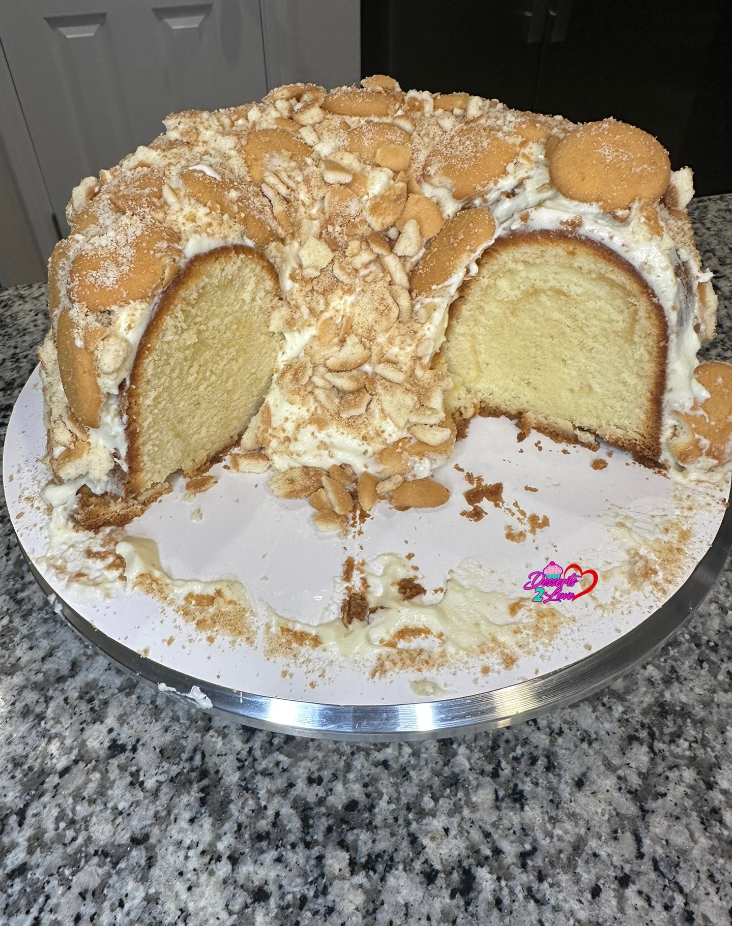 Banana Pudding Cream Cheese Pound Cake