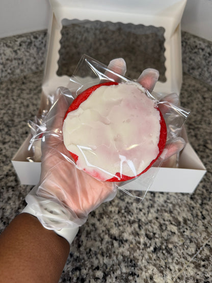 Red Velvet Pound Cake Cookies