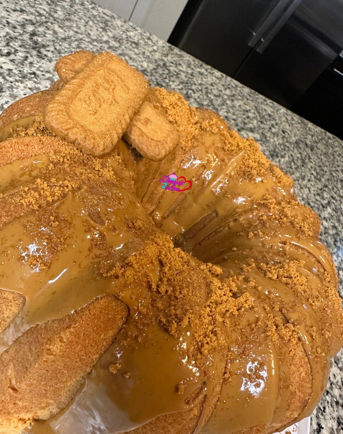 Biscoff Pound Cake Slice