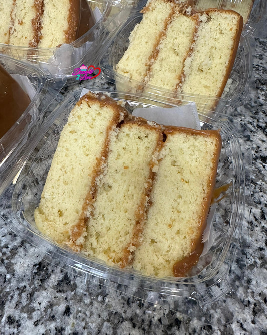 Caramel Cake Slice