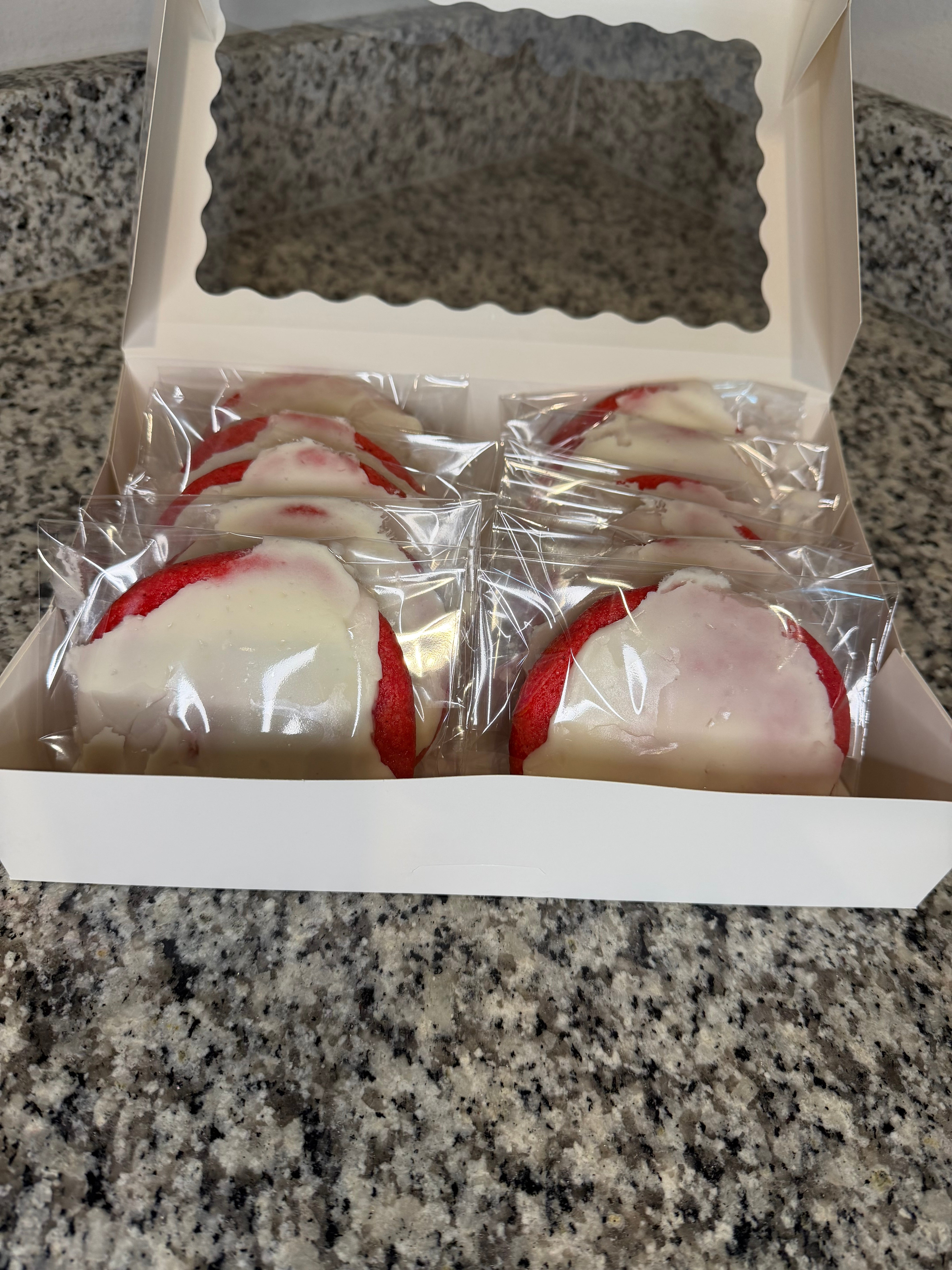 Red Velvet Pound Cake Cookies