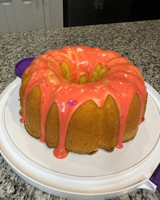 Lemon Strawberry Pound Cake