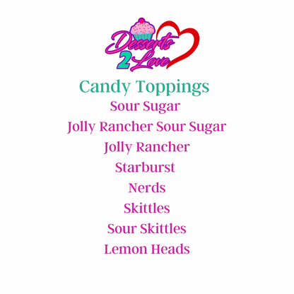 Candied Grapes Bowls w/candy topping