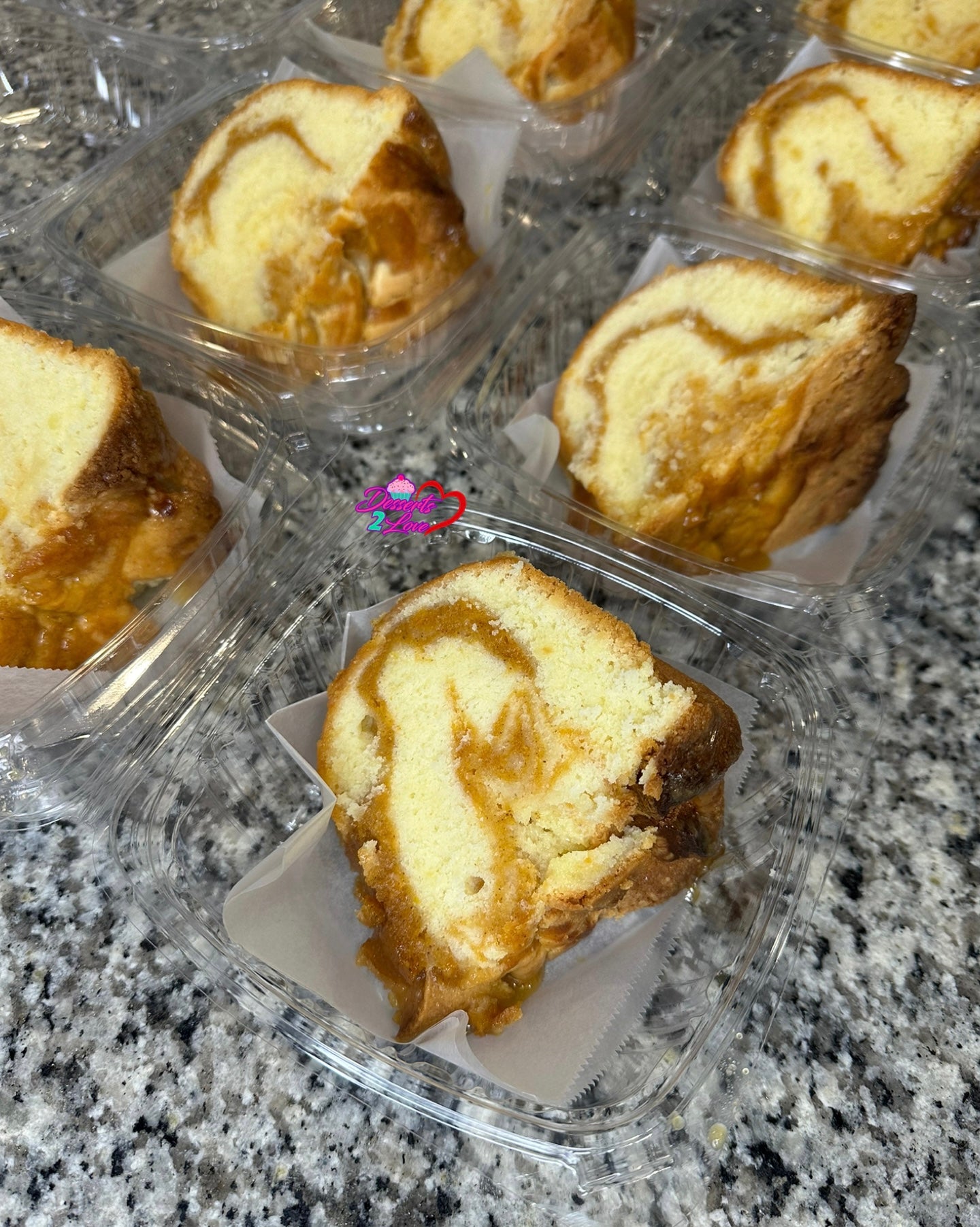Sweet Potato Cream Cheese Pound Cake w/ Caramel Glaze