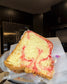 Strawberry Cheesecake Pound Cake Slice