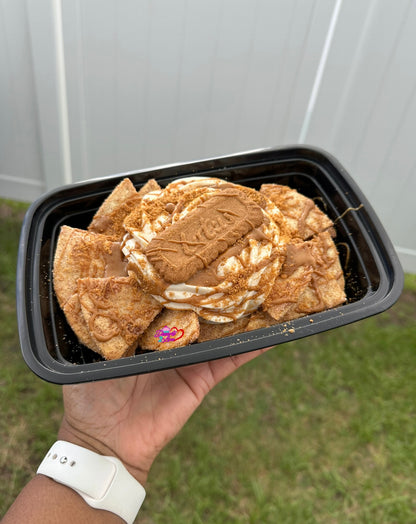 Personal Biscoff Cheesecake Dessert Nachos