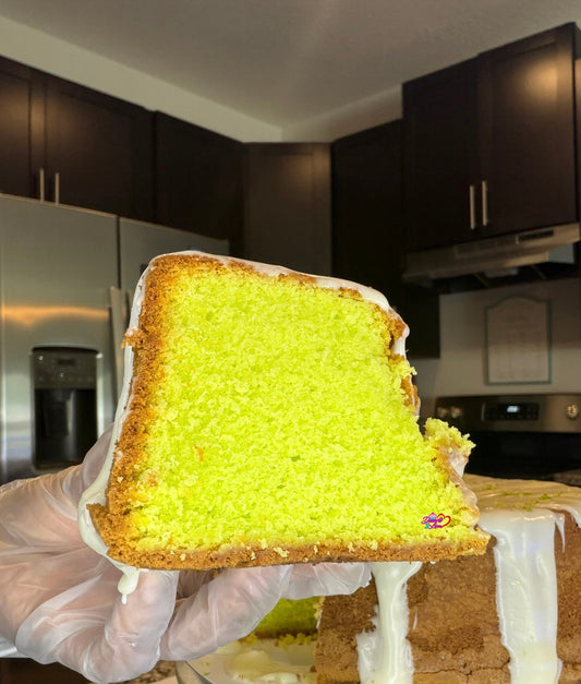 Key Lime Pound Cake Slice