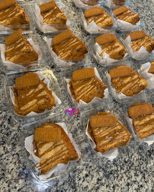 Biscoff Pound Cake Slice