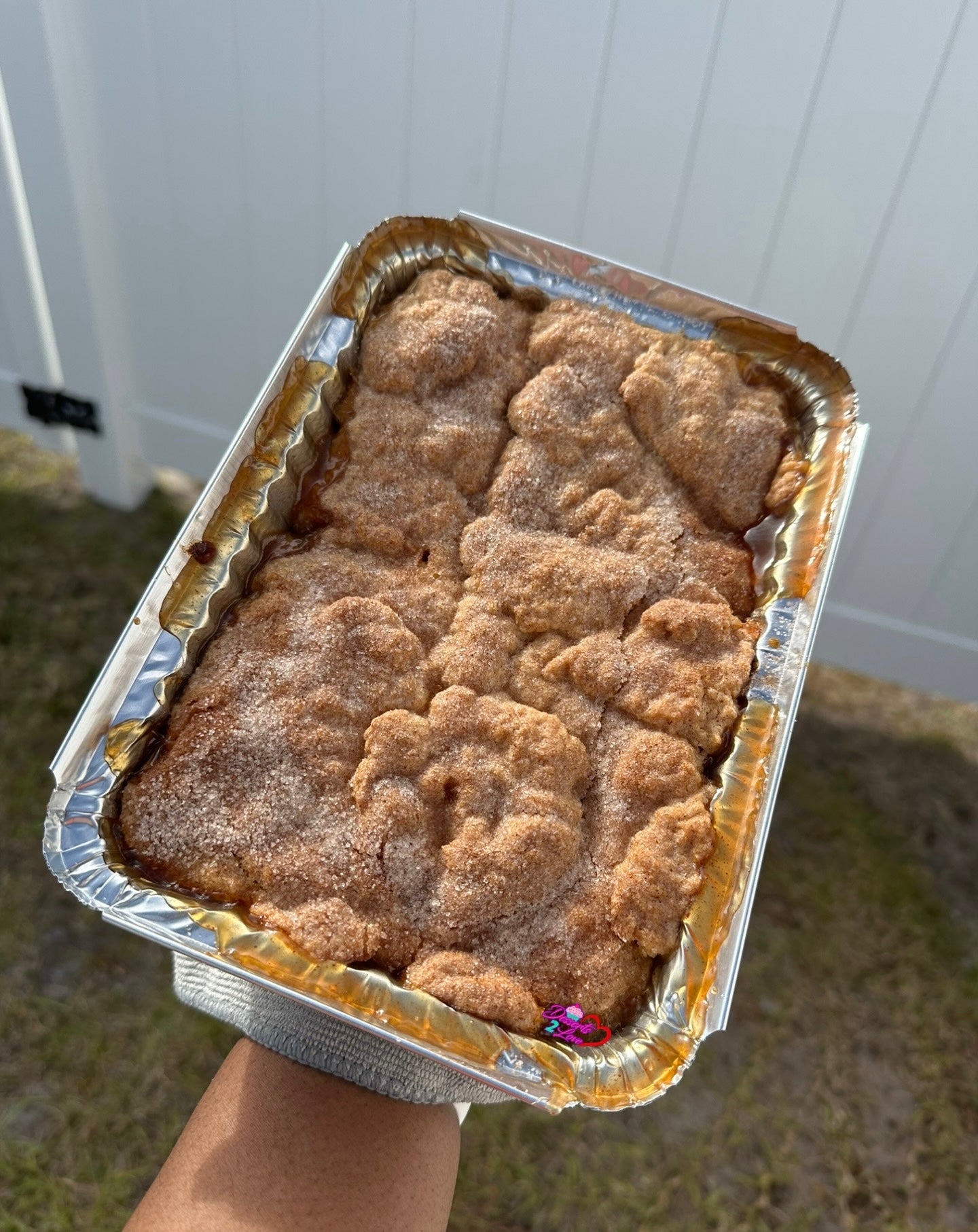 Personal Pan Peach Cobbler