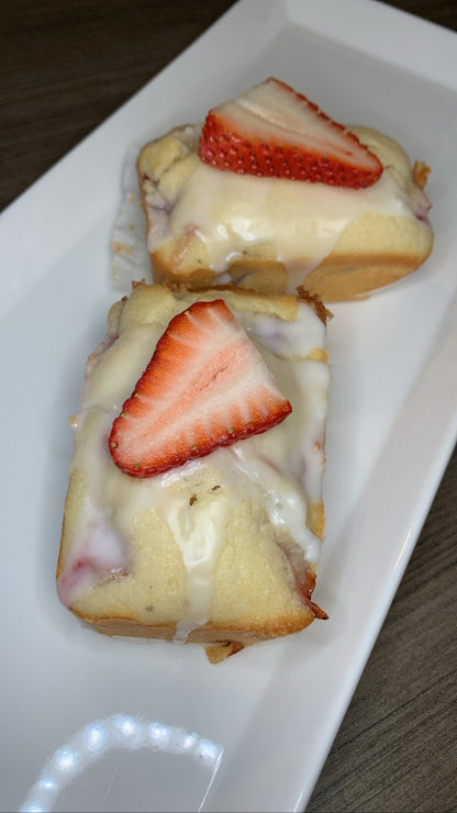 Mini Strawberry Pound Cakes